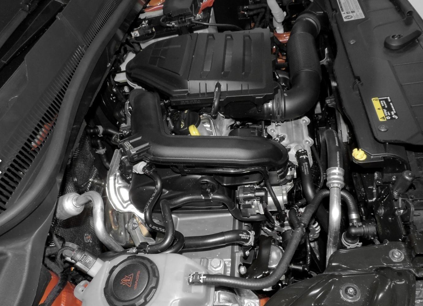 A clean modern engine bay after a Savannah service visit